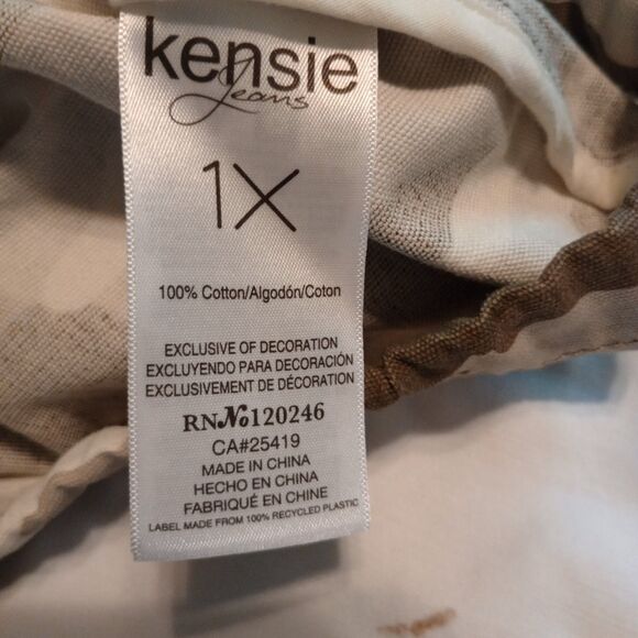 Kenzie Jeans Camo Utility Jacket. 1X NWT Green/Gray Full Zip. Chore Military - Picture 6 of 9